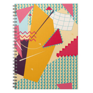 Memphis Mood: Retro geometrische trend Notitieboek