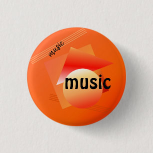 memphis ontwerpstijl. ronde button 3,2 cm