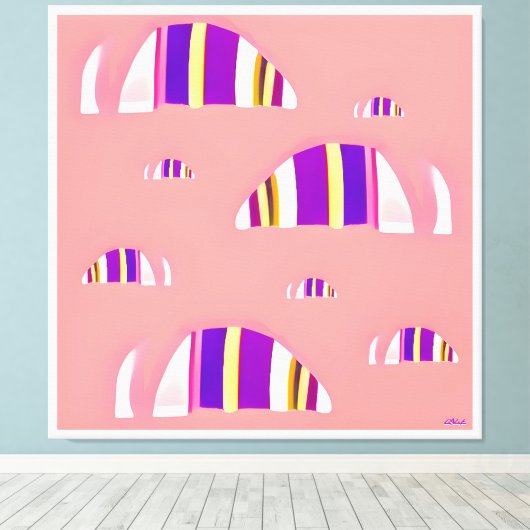 Memphis Opossums Canvas Afdruk (Insitu (Houten vloer))