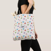 Memphis Pattern aangepaste monogram zakken Tote Bag (Dichtbij)