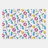 Memphis Pattern Inpakpapier Vel (Voorkant 3)