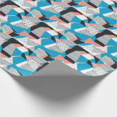 Memphis Pattern: Minimalistische Abstracte Trend Cadeaupapier (Hoek)