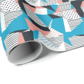 Memphis Pattern: Minimalistische Abstracte Trend Cadeaupapier (Rol Hoek)