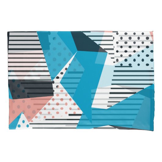 Memphis Pattern: Minimalistische Abstracte Trend Kussensloop (Voorkant)