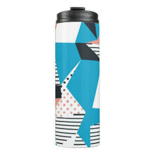 Memphis Pattern: Minimalistische Abstracte Trend Thermosbeker