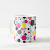 Memphis polka dots koffiemok (Voorkant links)
