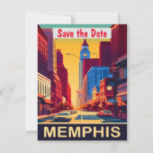 Memphis Save the Date, Briefkaart (Voorkant)