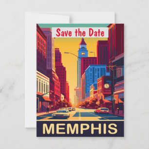 Memphis Save the Date, Briefkaart