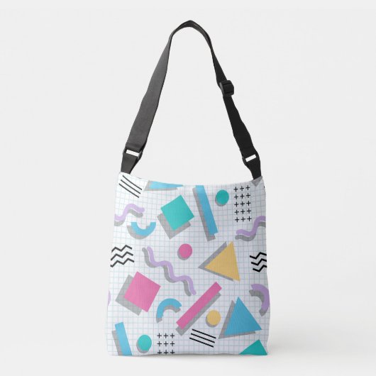 Memphis Shapes Crossbody Tas (Voorkant)