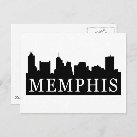 Memphis Skyline Briefkaart (Voorkant / Achterkant)