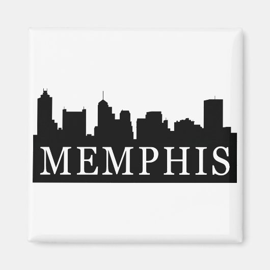 Memphis Skyline Magneet (Voorkant)