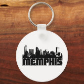 Memphis Skyline Sleutelhanger (Voorkant)