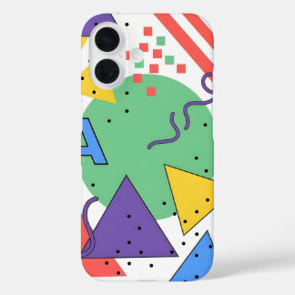 Memphis stijl telefoonhoes Dopamine decor vette ge iPhone 16 Hoesje