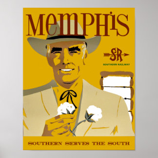 Memphis. stijlreisposter poster