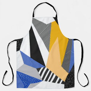 Memphis Style: Creatieve geometrische collage. Schort