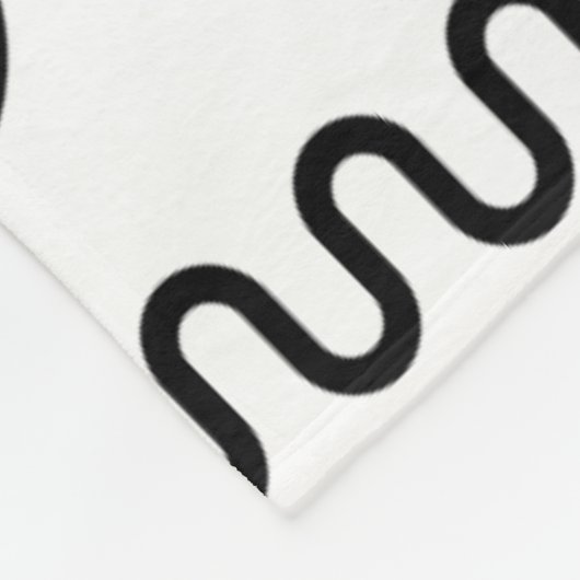 Memphis Style Geometric Pattern 110719 - Sky Blue Fleece Deken (Hoek)