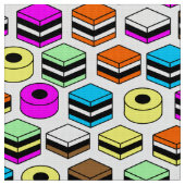 Memphis Style Licorice Allsorts Pattern Stof (Close Up)