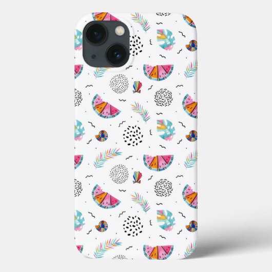 Memphis Style Tropical Summer Pattern Case-Mate iPhone Case (Achterkant)