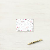 Memphis Style Tropical Summer Pattern Post-it® Notes (Op bureau)