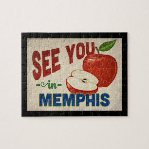 Memphis Tennessee Apple - Vintage Travel Legpuzzel
