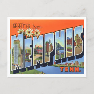 Memphis, Tennessee Big Letters Briefkaart