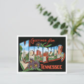Memphis, Tennessee  Big Letters Briefkaart (Staand voorkant)