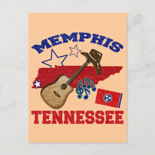 Memphis, Tennessee Briefkaart (Voorkant)