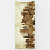 Memphis Tennessee Cityscape Spandoek (Verticaal)