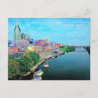 Memphis Tennessee Colored Post Card Briefkaart