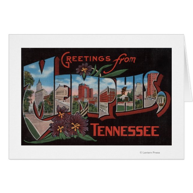 Memphis, Tennessee - Grote letterscènes (Voorkant Horizontaal)
