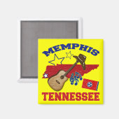 Memphis, Tennessee Magneet (Voorkant / Achterkant)