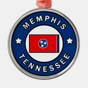 Memphis Tennessee Metalen Ornament