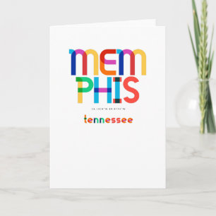 Memphis Tennessee Mid Century, Pop Art, Kaart