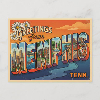 Memphis Tennessee Reis naar het verleden Briefkaart