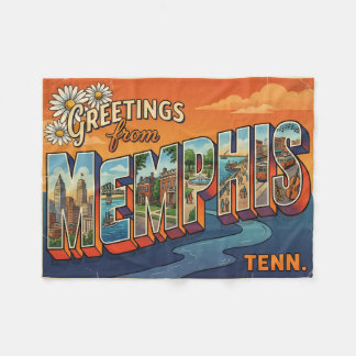 Memphis Tennessee Reis naar het verleden Fleece Deken