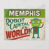 Memphis Tennessee Robot - Funny  Briefkaart (Voorkant)