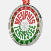 Memphis Tennessee rode groene versiering Metalen Ornament (Links)