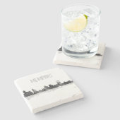 MEMPHIS, TENNESSEE SKYLINE STENEN ONDERZETTER (Zijkant)