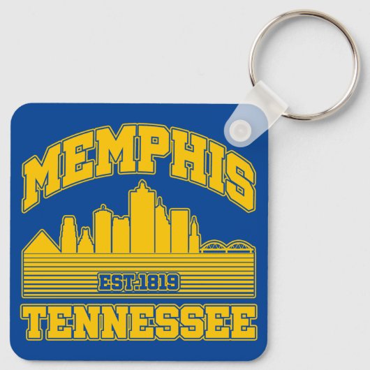 Memphis, Tennessee Sleutelhanger (Achterkant)