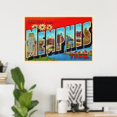 Memphis Tennessee TN groot Briefkaart Poster (Thuiskantoor)