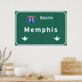 Memphis Tennessee tn Interstate Highway Freeway : Poster (Keuken)