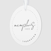 Memphis Tennessee Travel États-Unis Simple Orn (devant)