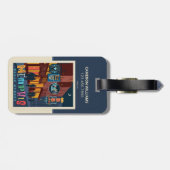 Memphis, TN | Beale Street Neon Bagagelabel (Achterkant horizontaal)