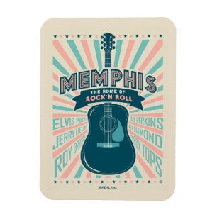 Memphis, TN: Gitaarserie   rock-'n-roll Magneet