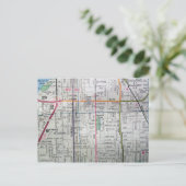 MEMPHIS, TN  Map Briefkaart (Staand voorkant)