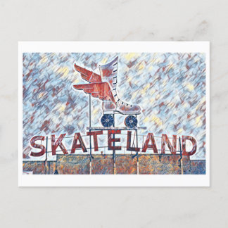 Memphis, TN Skateland Teken schilderij Briefkaart