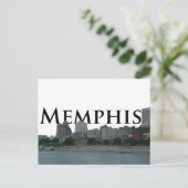 Memphis TN Skyline met Memphis the Sky Briefkaart (Staand voorkant)