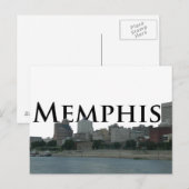 Memphis TN Skyline met Memphis the Sky Briefkaart (Voorkant / Achterkant)