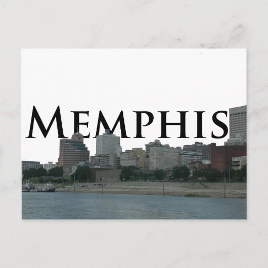 Memphis TN Skyline met Memphis the Sky Briefkaart (Voorkant)