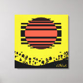 Memphis Tossed Bits Canvas Afdruk (Voorkant)